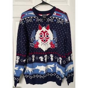 Studio Ghibli Princess Mononoke San Mask Holiday Sweater | BoxLunch Exclusive